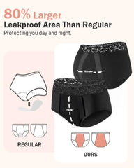 Bobelle Wear Leak Guard 2.0 extends protection front to back for reliability.
