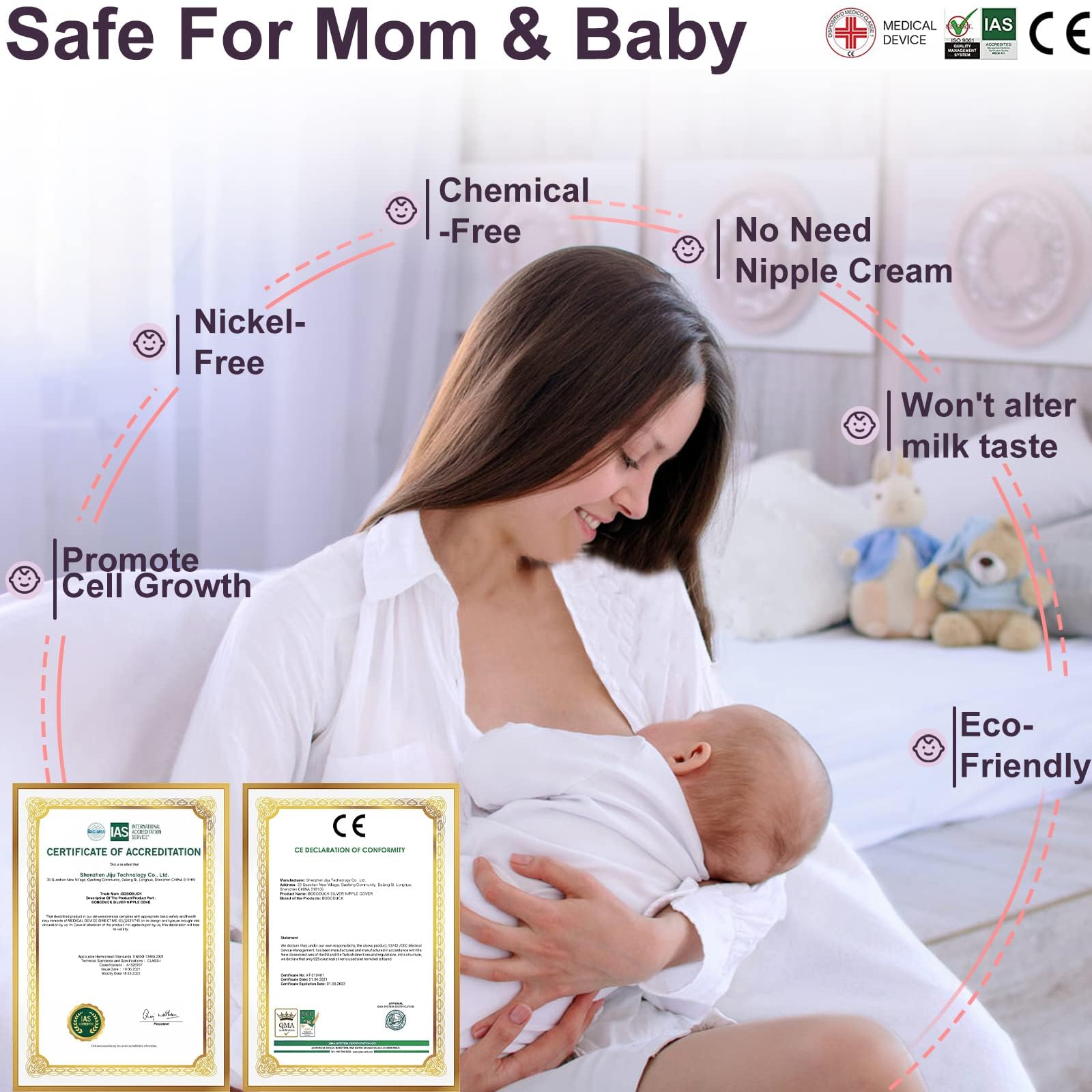 Boboduck Nursing pad overlay helps guard against leaks while keeping cups discreet.