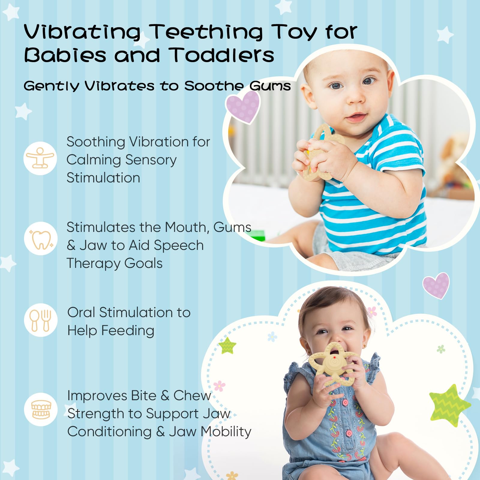 Boboka compact travel teether shown for on-the-go sensory support.