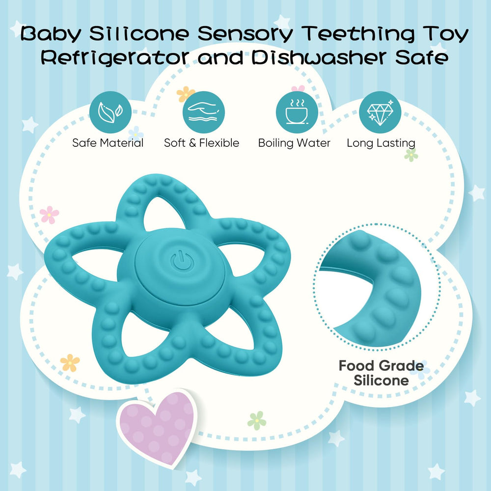 BOBOKA vibrating sensory chew toy pink USB-charging for mess-free power.