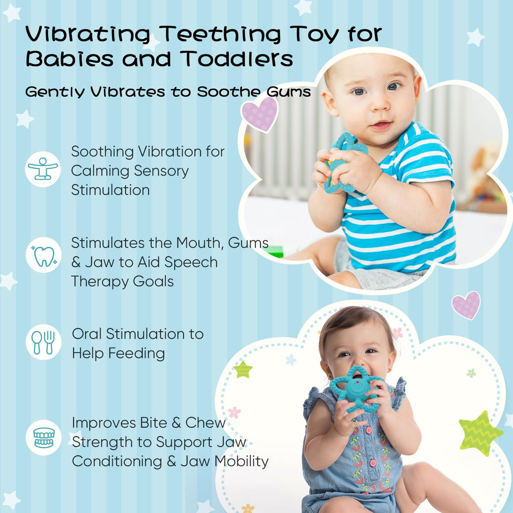 BOBOKA vibrating sensory chew toy yellow invites gentle vibration with stress-relief-like calm.