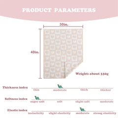 BOBOYOYO blanket 30x40 inches provides generous coverage for naps