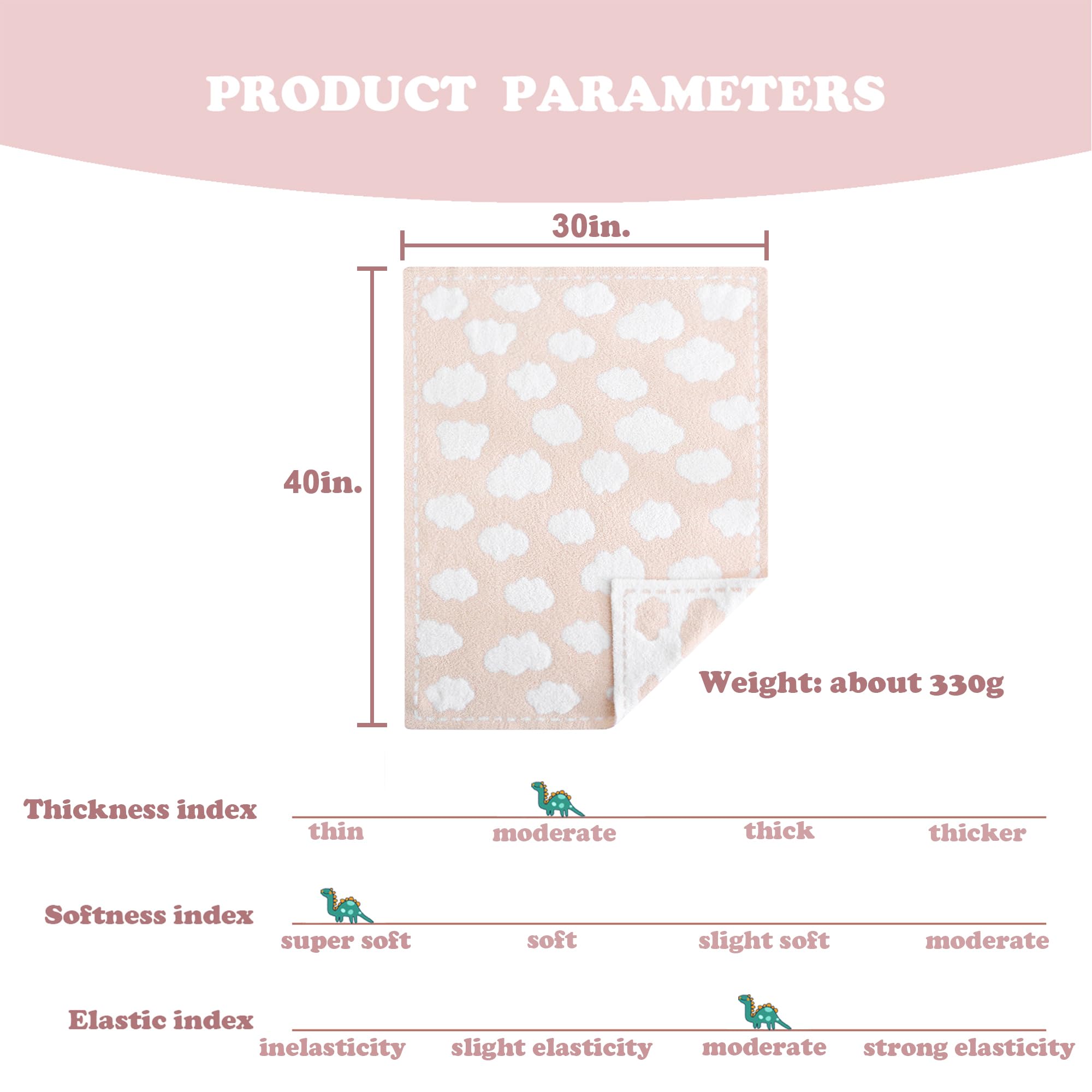 BOBOYOYO plush blanket with bear pattern for bedtime cuddles