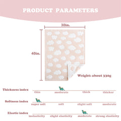 BOBOYOYO plush blanket with bear pattern for bedtime cuddles