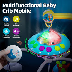BOBXIN rotating pendants deliver 360° movement to attract baby's attention.
