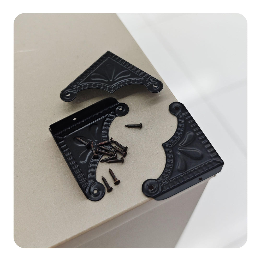 Bociloy antique black desk edge protectors blend durability with style.