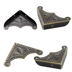Bociloy antique bronze furniture corner protectors safeguard tables and cabinets
