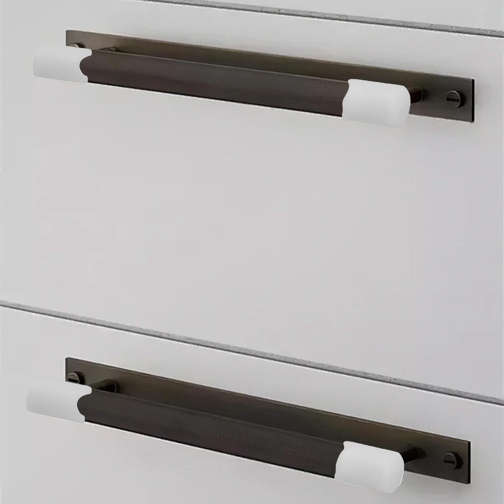 Bociloy easy-install handle protectors fit most cabinet handles.