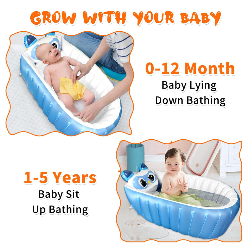 Boczif foldable inflatable pool for travel fits in bags easily