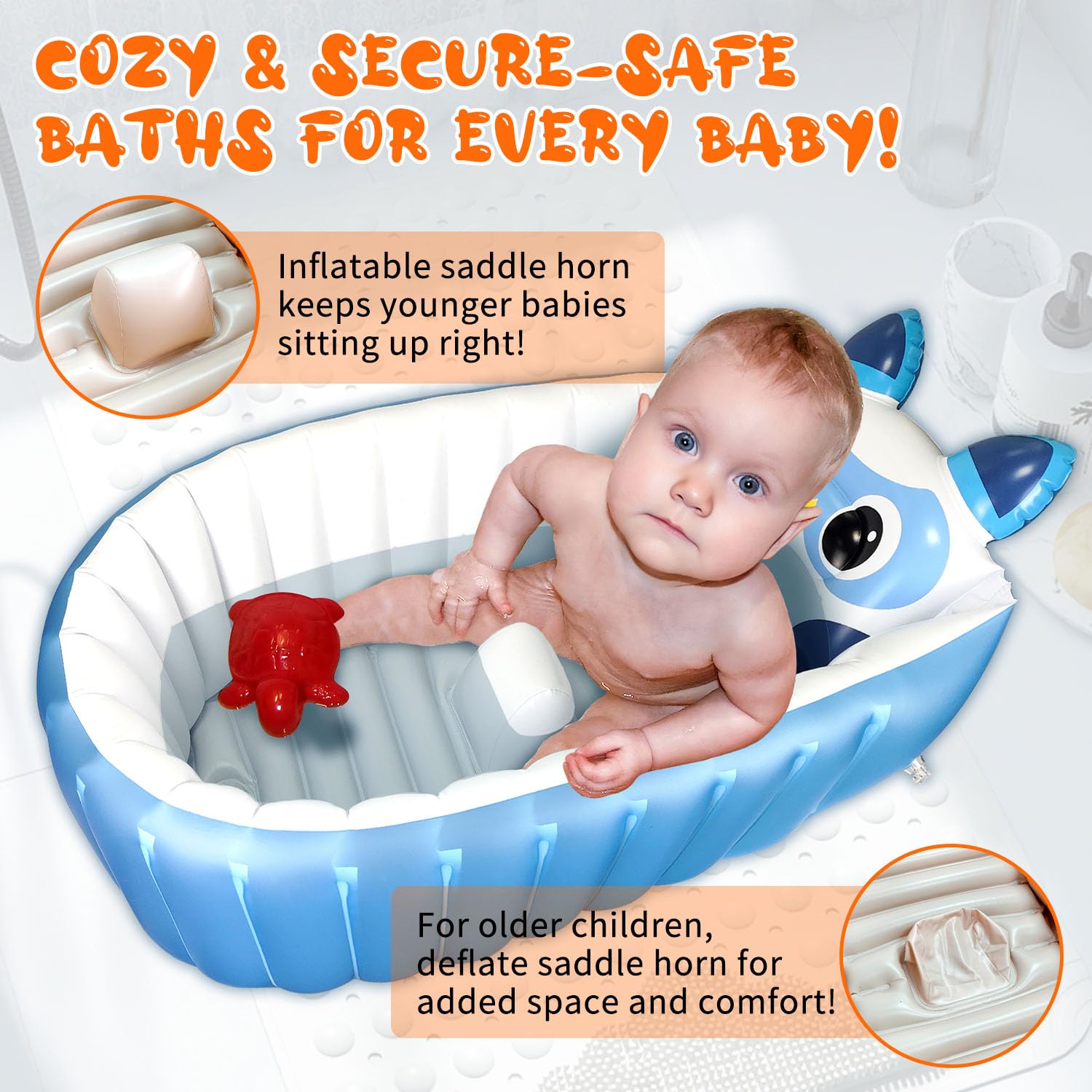 Boczif portable travel baby bath tub enables on-the-go baths with compact foldability