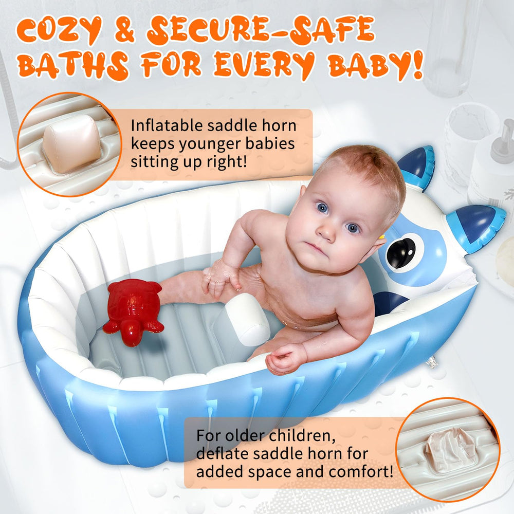 Boczif portable travel baby bath tub enables on-the-go baths with compact foldability