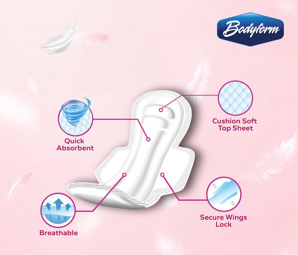 Bodyform dispenser in clinics and restrooms supports accessible care in public spaces.