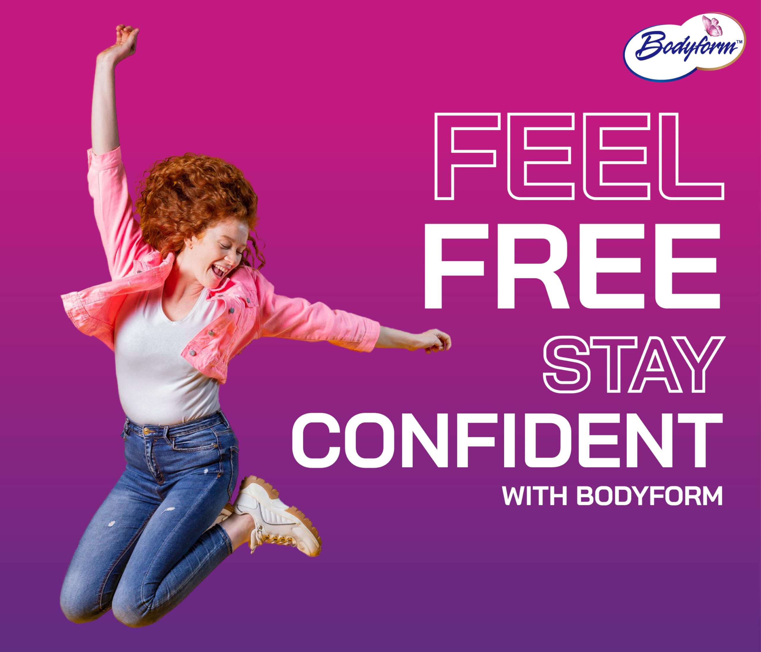 Bodyform Luxe on-the-go protection suits travel and busy schedules.