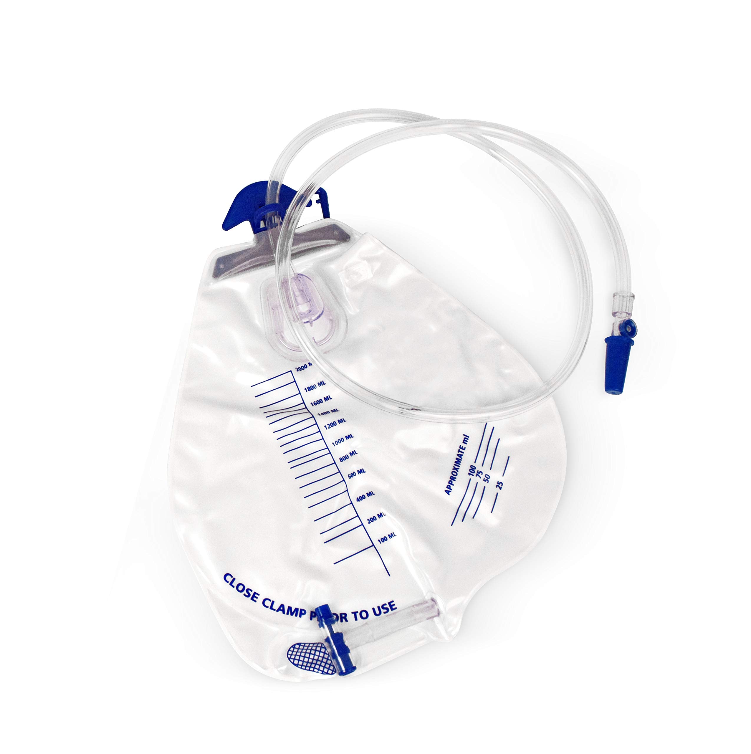 BodyHealt urinary bag with anti-reflux chamber for reduced backflow during use.