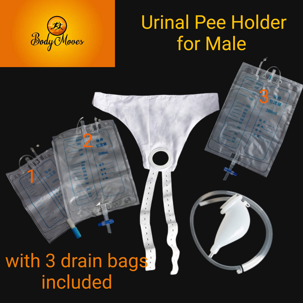 BodyMoves urinal bag 2000ml left, reusable for travel