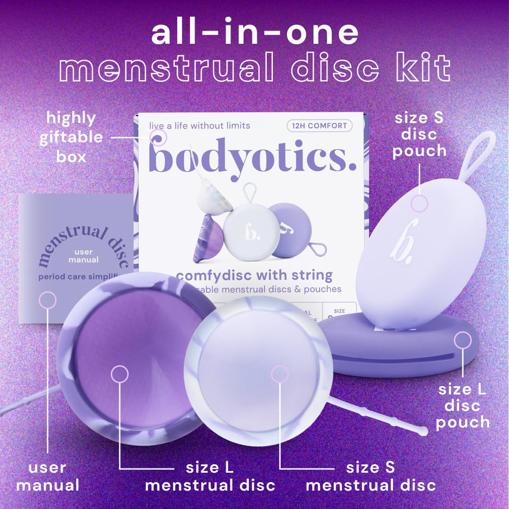 Bodyotics Comfydisc reusable design reduces waste and supports sustainable care.