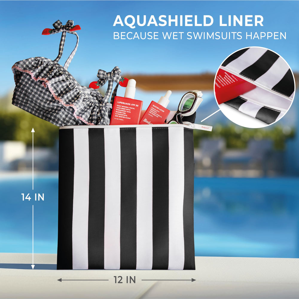 Bodysurf Wet Bag travel-ready and fits into totes or suitcases.