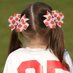 BOENBE LOVED 3Inch rugby bow adds sporty charm.