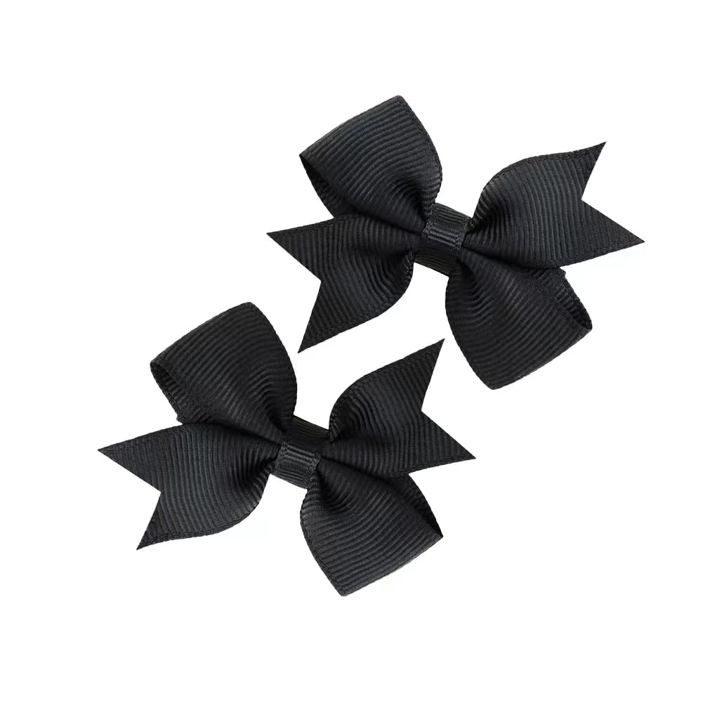Boenbe Loved baby hair bows clip closeup with non-slip grip for baby hair.