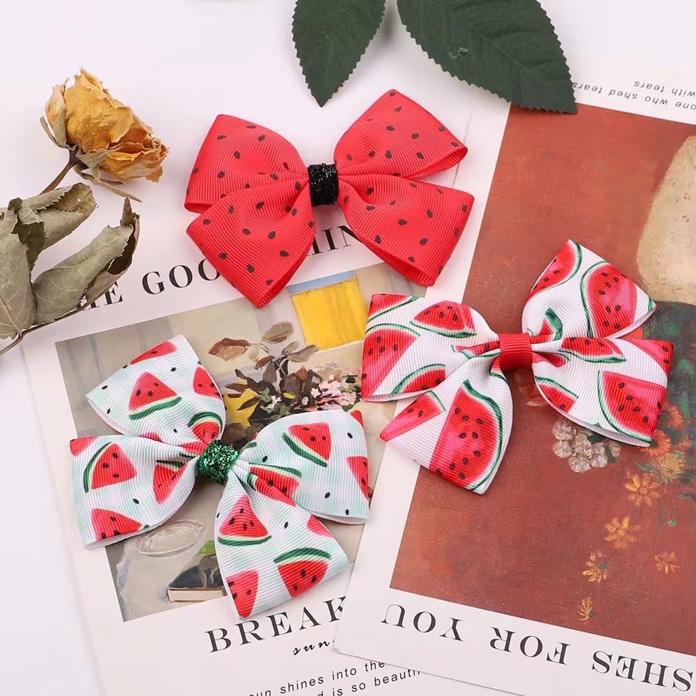 BOENBE LOVED easy-to-wear watermelon bow hair clip ideal for quick styling.