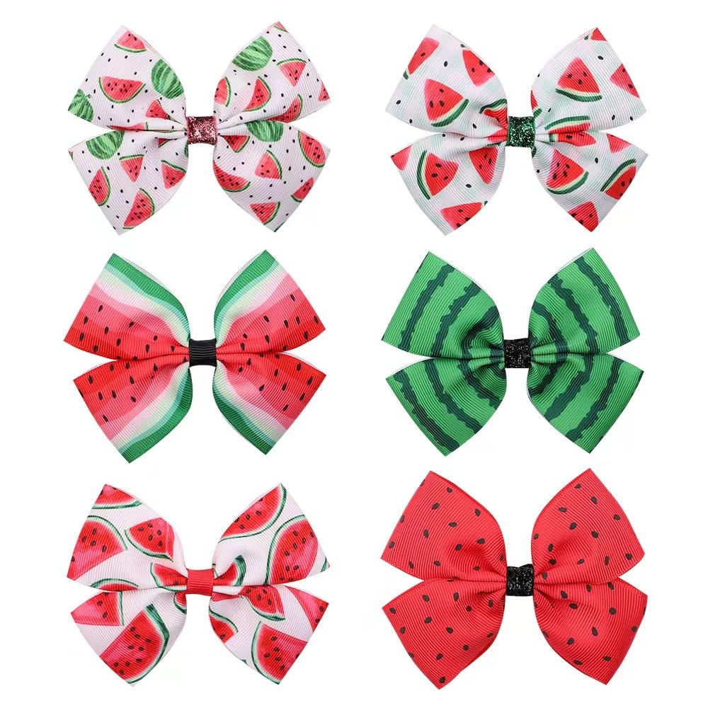 BOENBE LOVED gift-ready watermelon bow hair clip perfect for a thoughtful present.