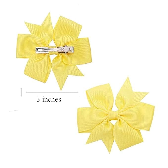 Boenbe Loved grosgrain bow pair in black for everyday wear.