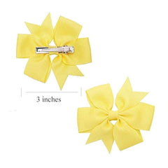 Boenbe Loved grosgrain bow pair in black for everyday wear.