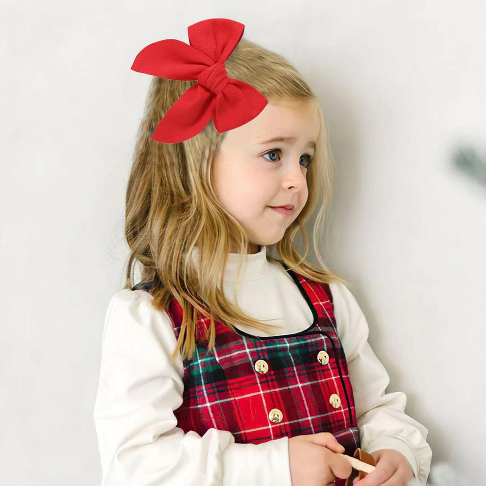 Boenbe Loved yellow satin bow clip with multiple bows, cute set for outfits.