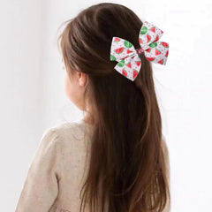 BOENBE LOVED watermelon bow hair clip multicolor option to match outfits.