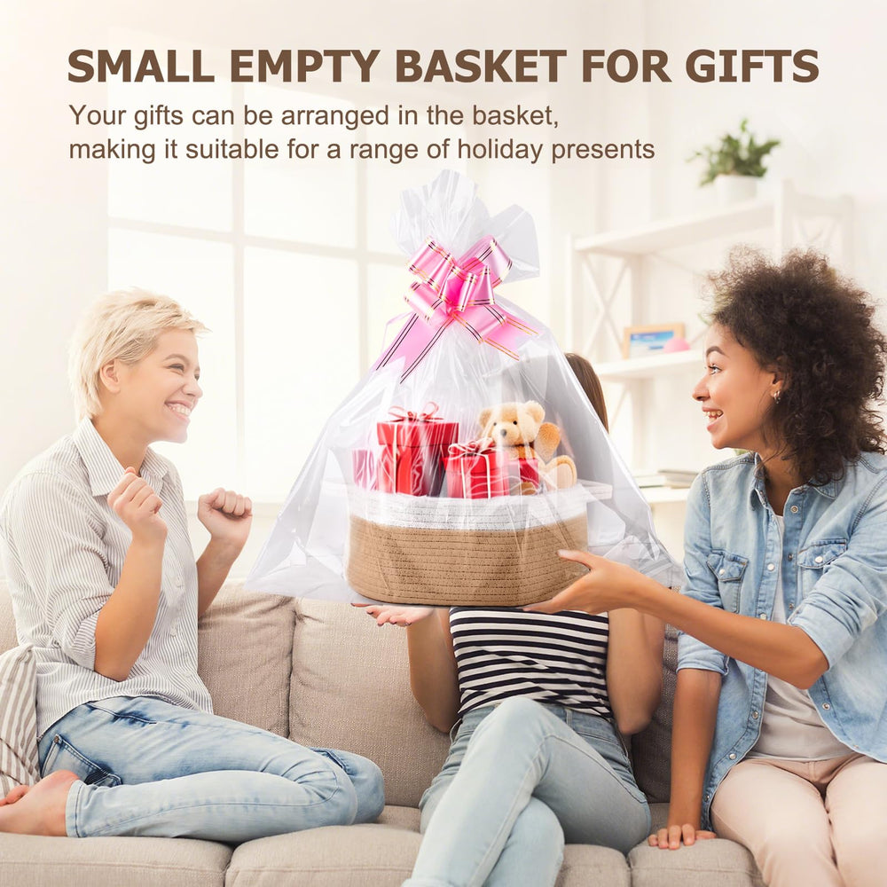 Boensi small woven basket showing durable cotton material and soft texture