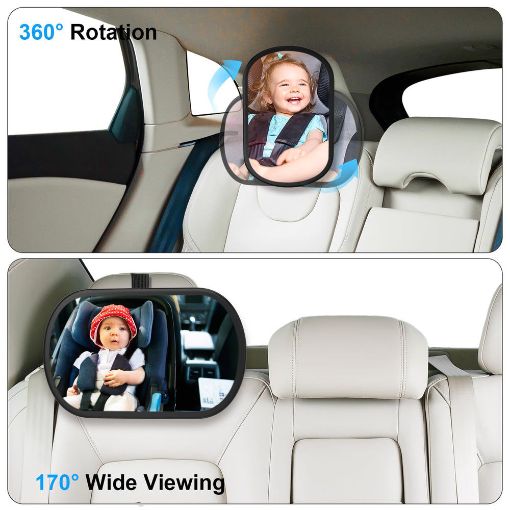 BOEYOS anti-glare design reduces sun glare for baby comfort