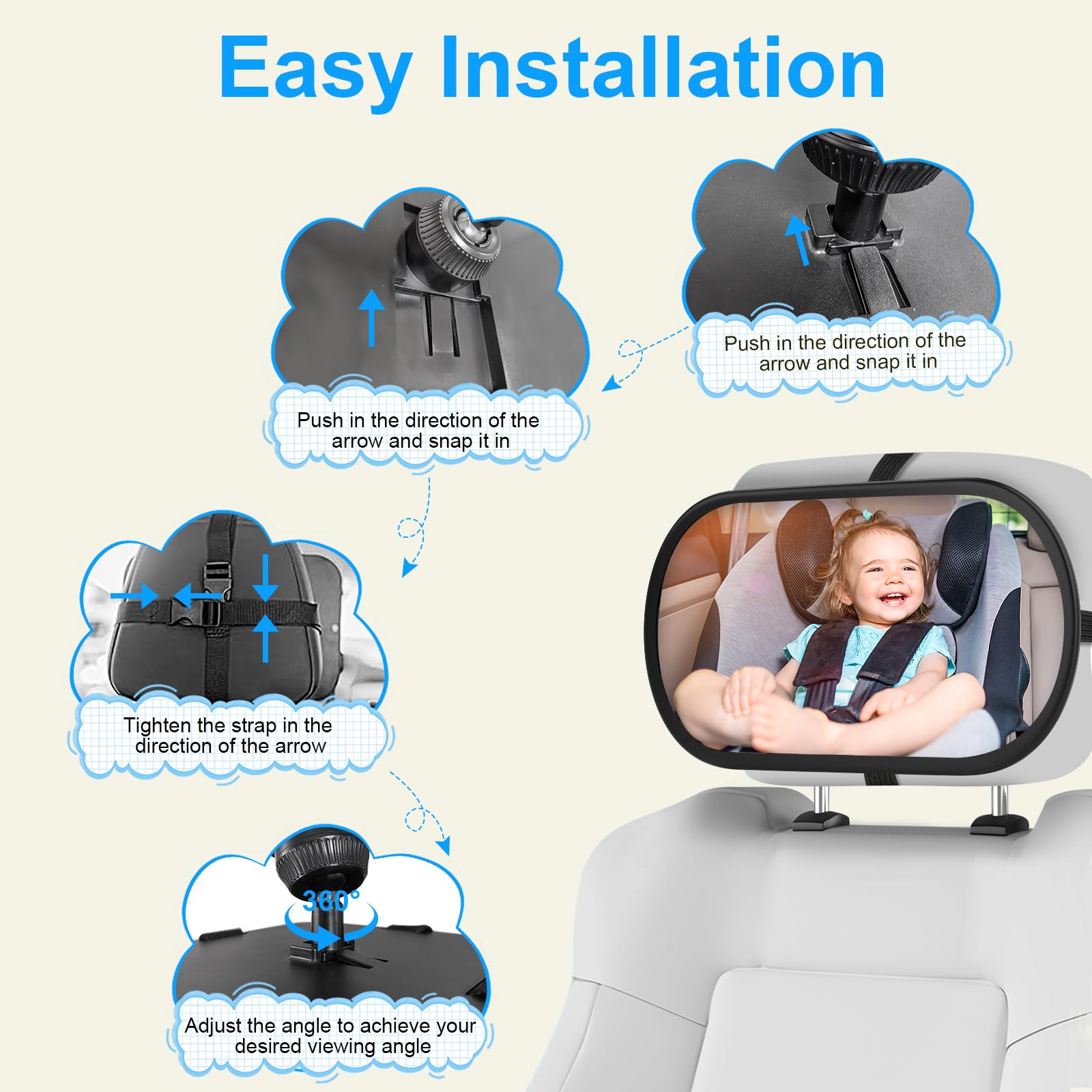 BOEYOS durable anti-drop frame for daily car use