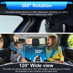 BOEYOS night vision mode keeps baby in view without interior lighting.