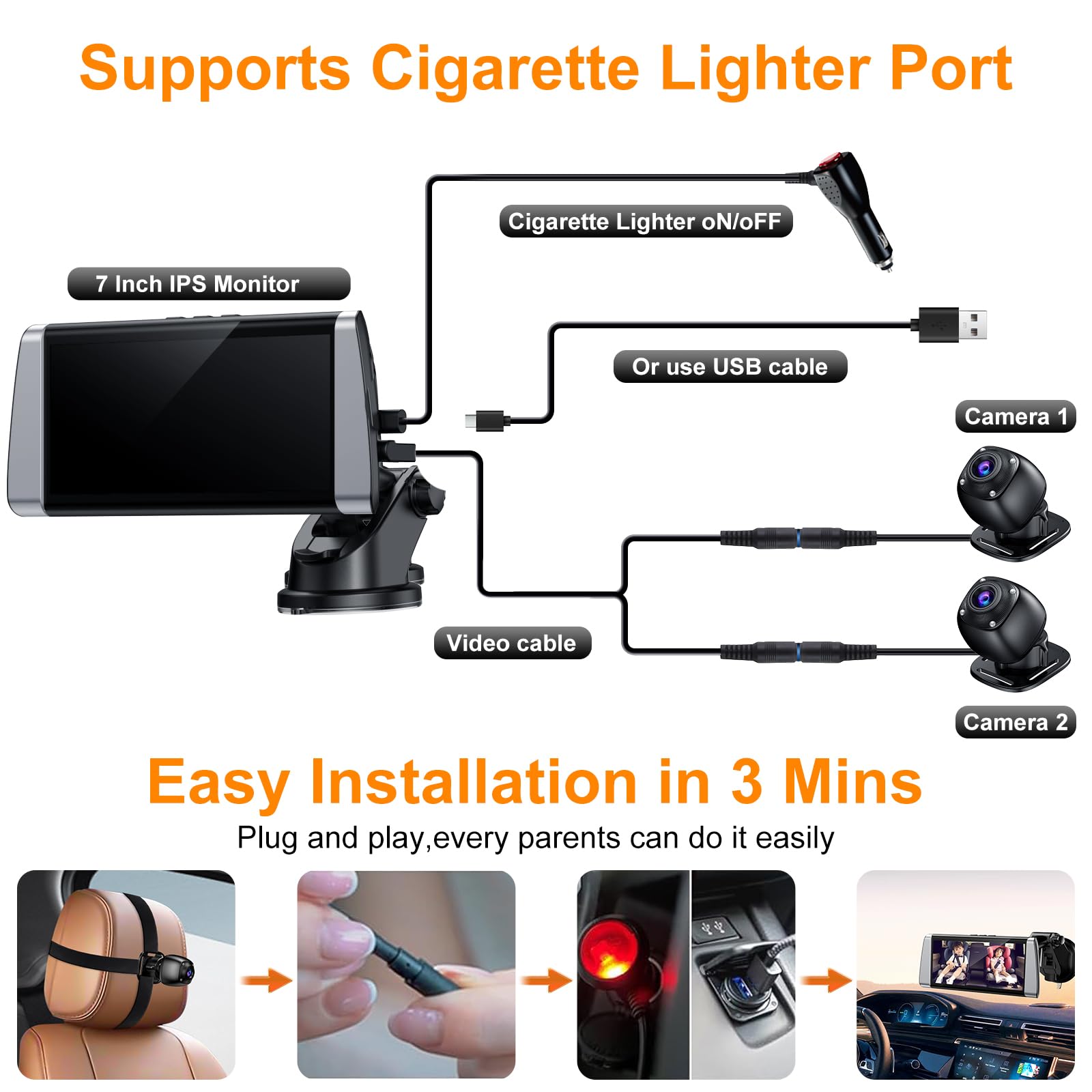 BOEYOS night vision with no red light disruption for sleep.