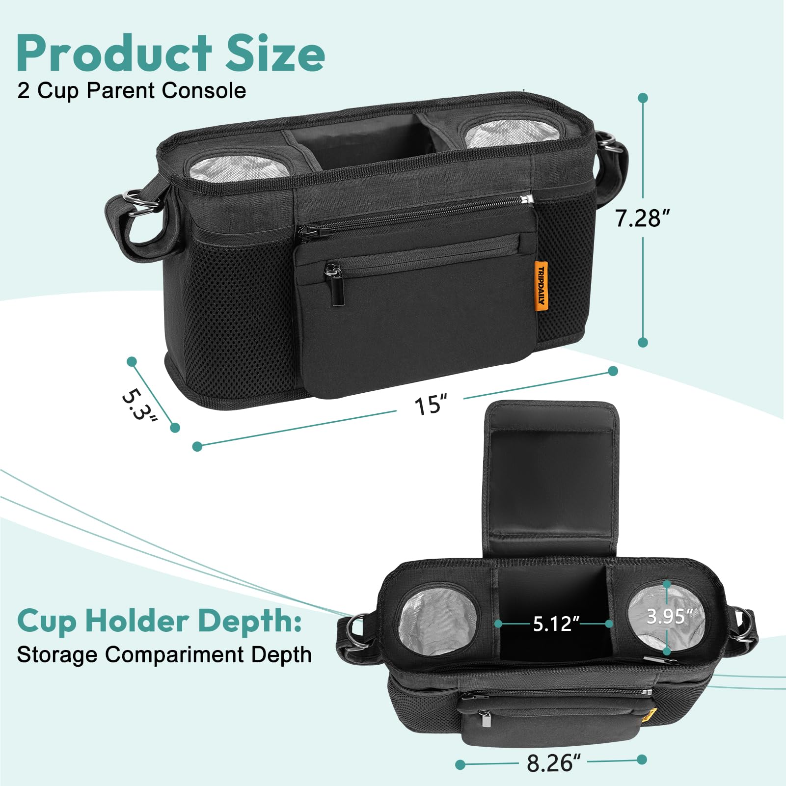 Boffinby removable shoulder strap allows easy carrying.