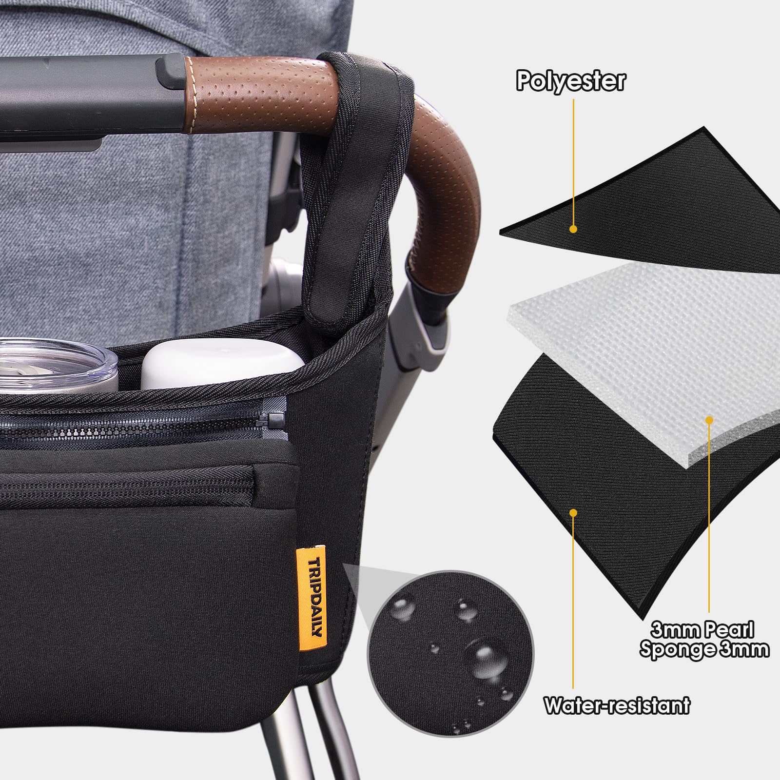 Boffinby waterproof surface resists rain and cleans easily.