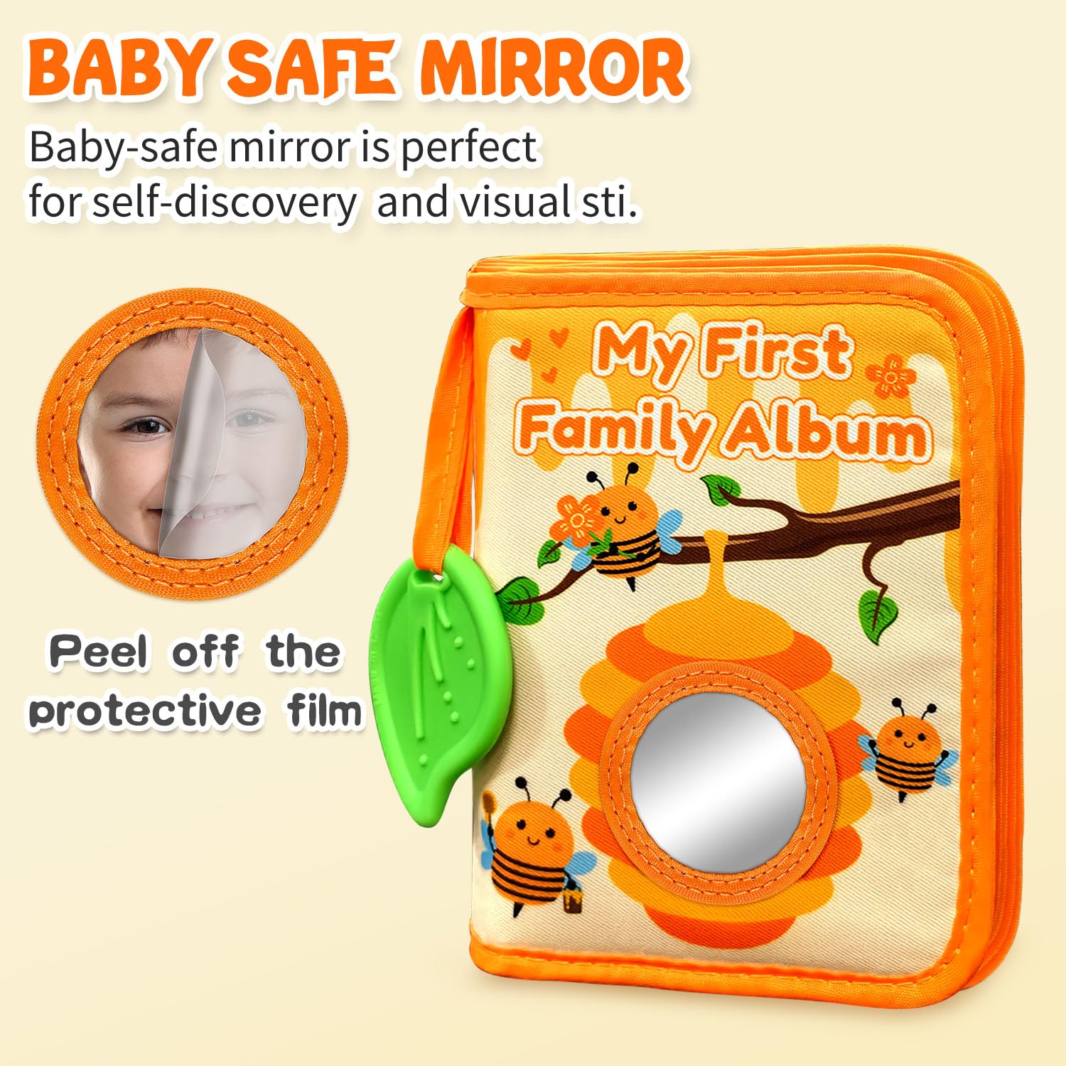 Holds up to 18 4x6 photos for organized memories.