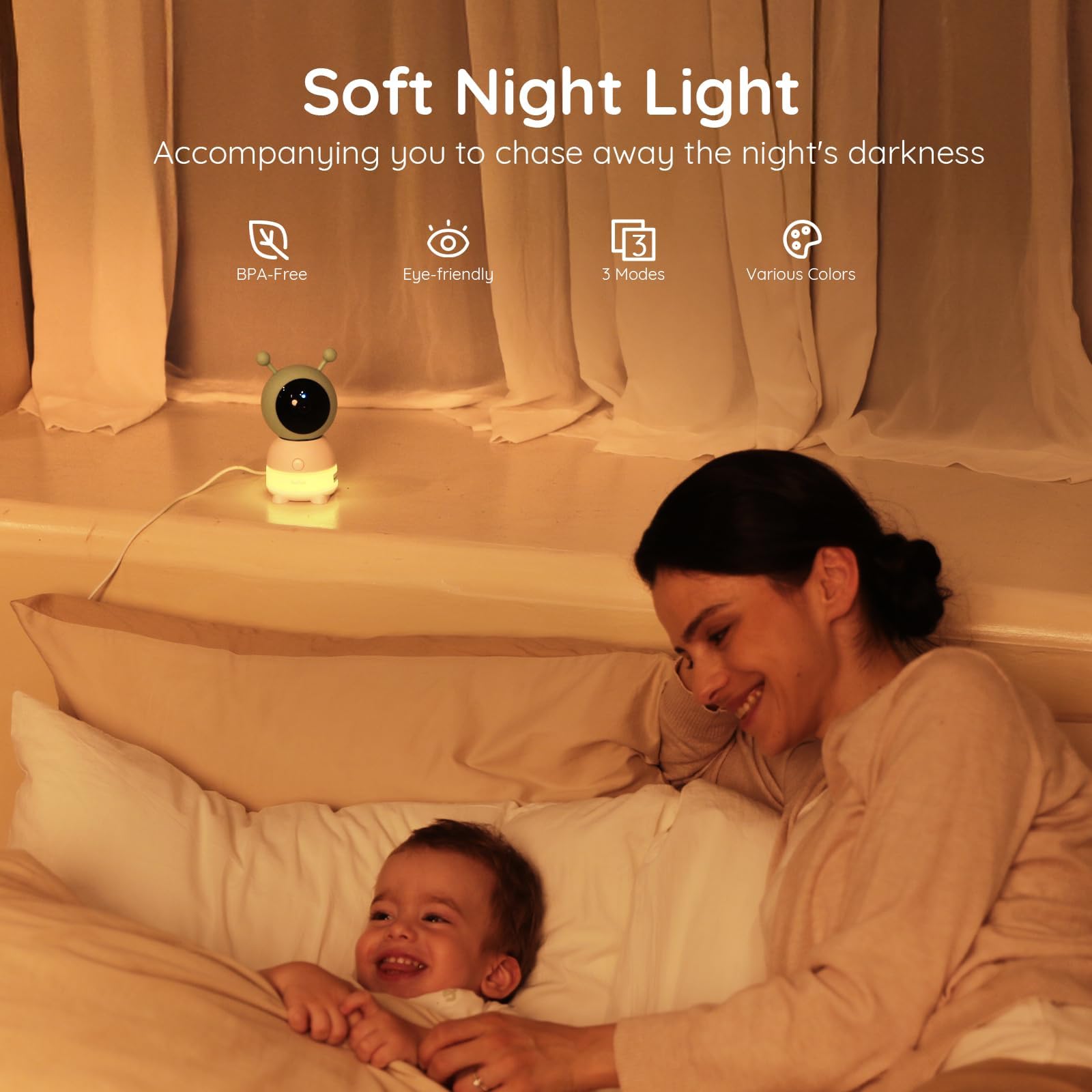 BOIFUN 3-in-1 night light supports midnight feeds and calm sleep training.