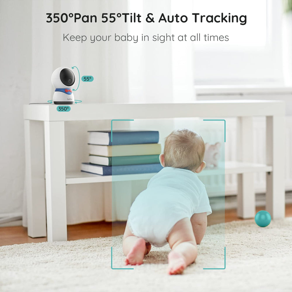 Two-way audio on BOIFUN monitor to comfort your baby remotely