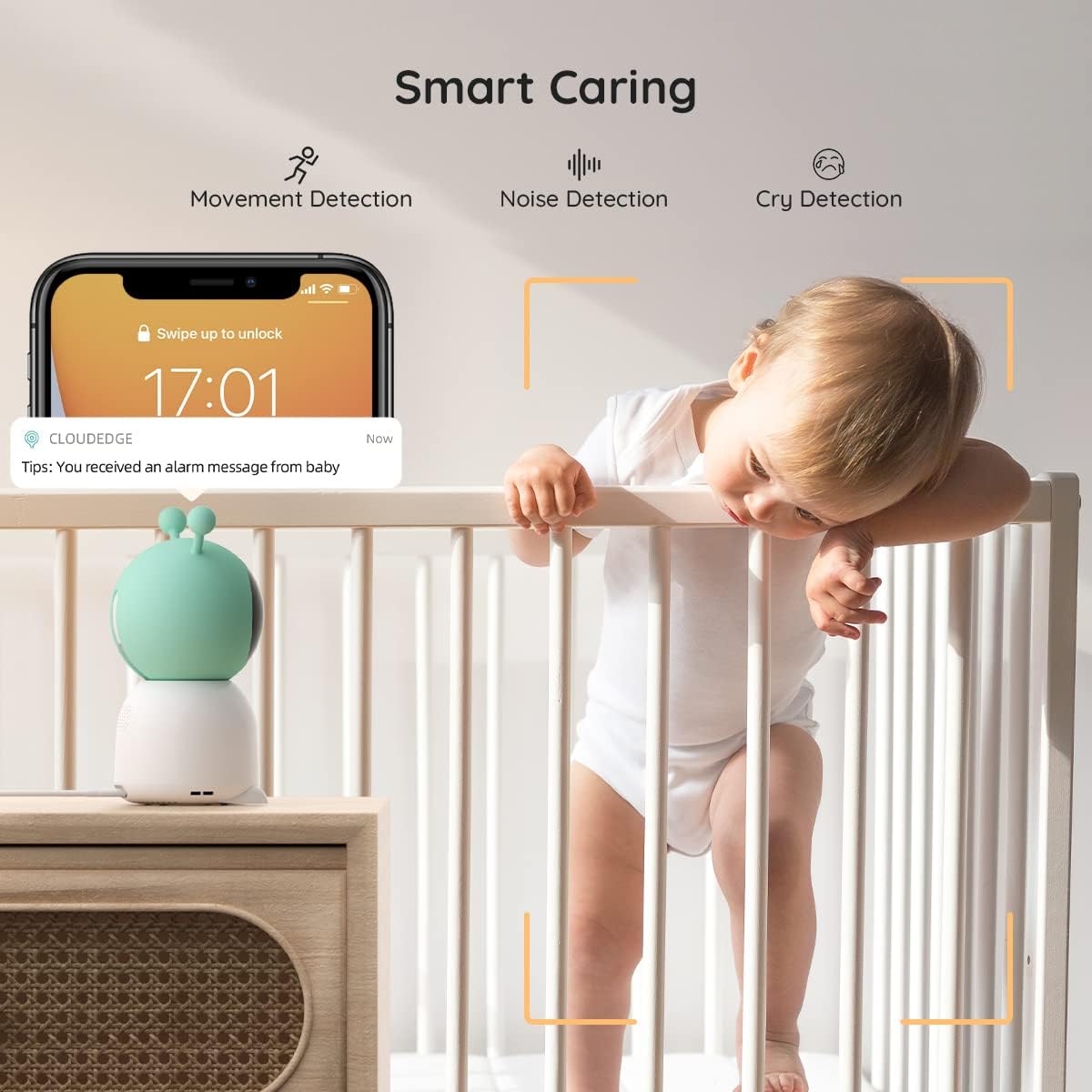 BOIFUN colorful night light creates soothing bedtime ambience.