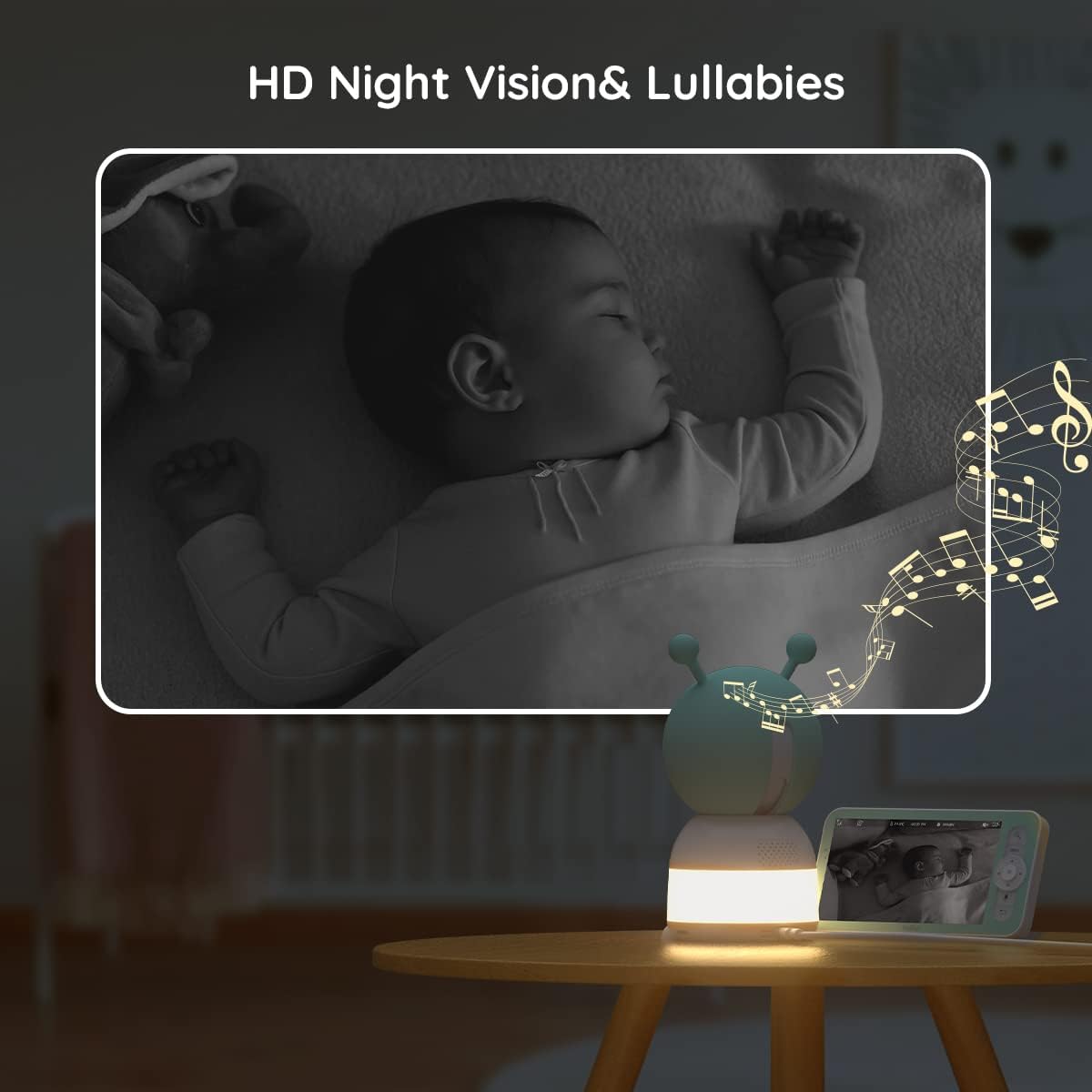 BOIFUN two-way audio lets you talk to your baby remotely.