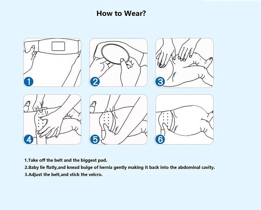BOJEE Baby Hernia Belt in use illustrating gentle support