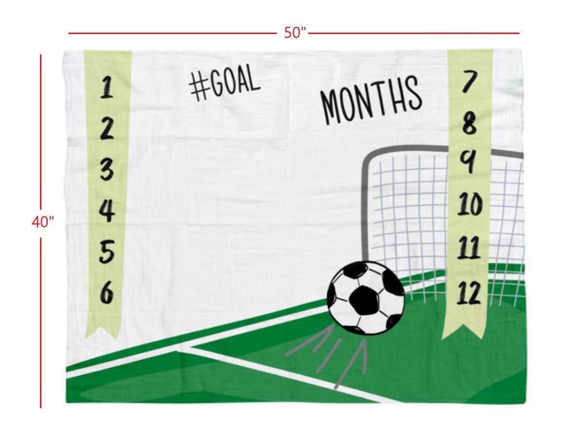 bok milestone blanket hockey theme cozy backdrop for newborn photos