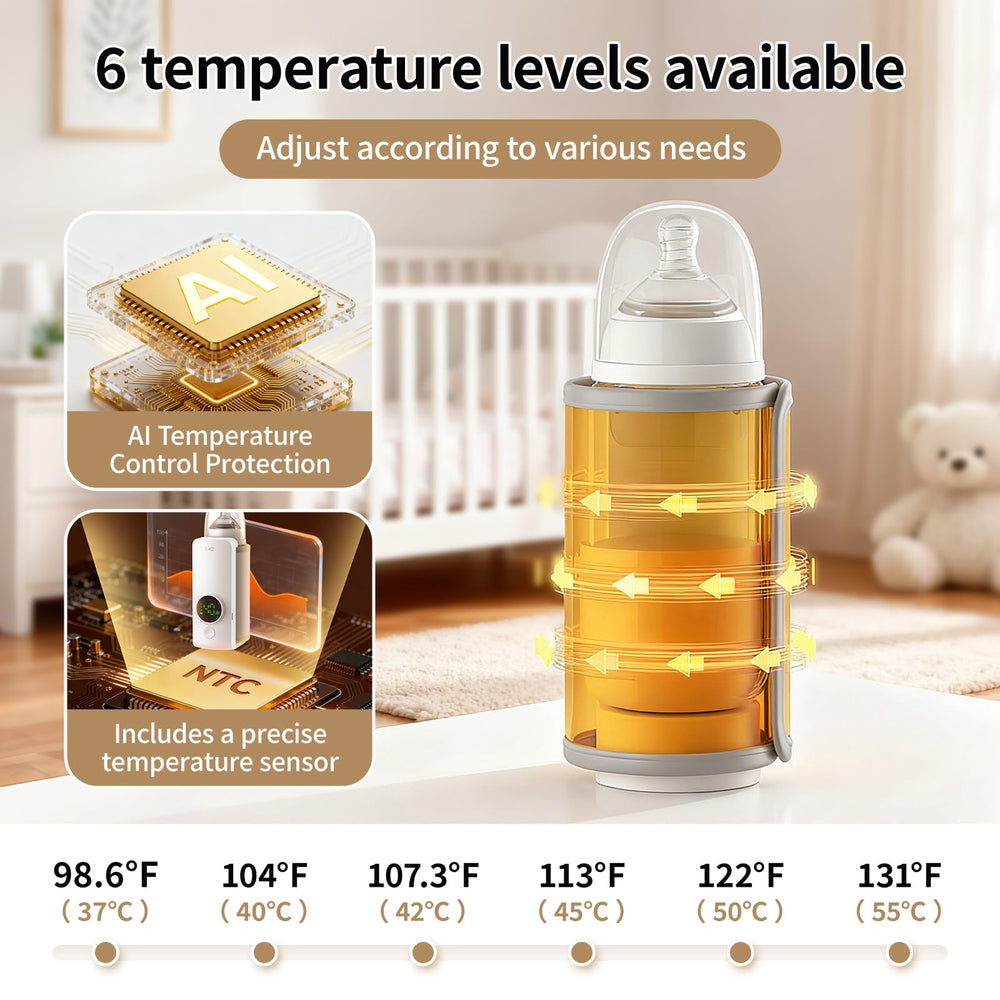 BOKASM six temperature settings ideal for milk and formula warming