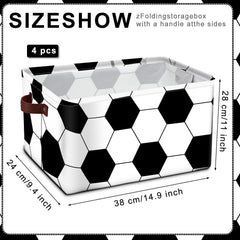 Bokon collapsible storage bin folded for compact storage