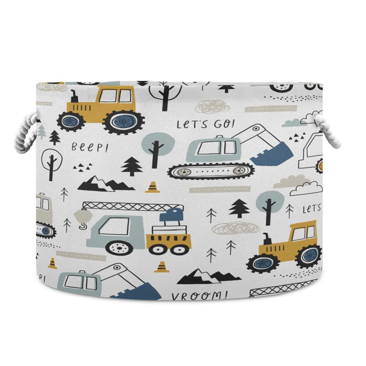 Bolaz laundry basket with rope handle for easy transport and organization.