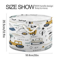 Bolaz toy storage bin kept tidy by a kid-friendly design.