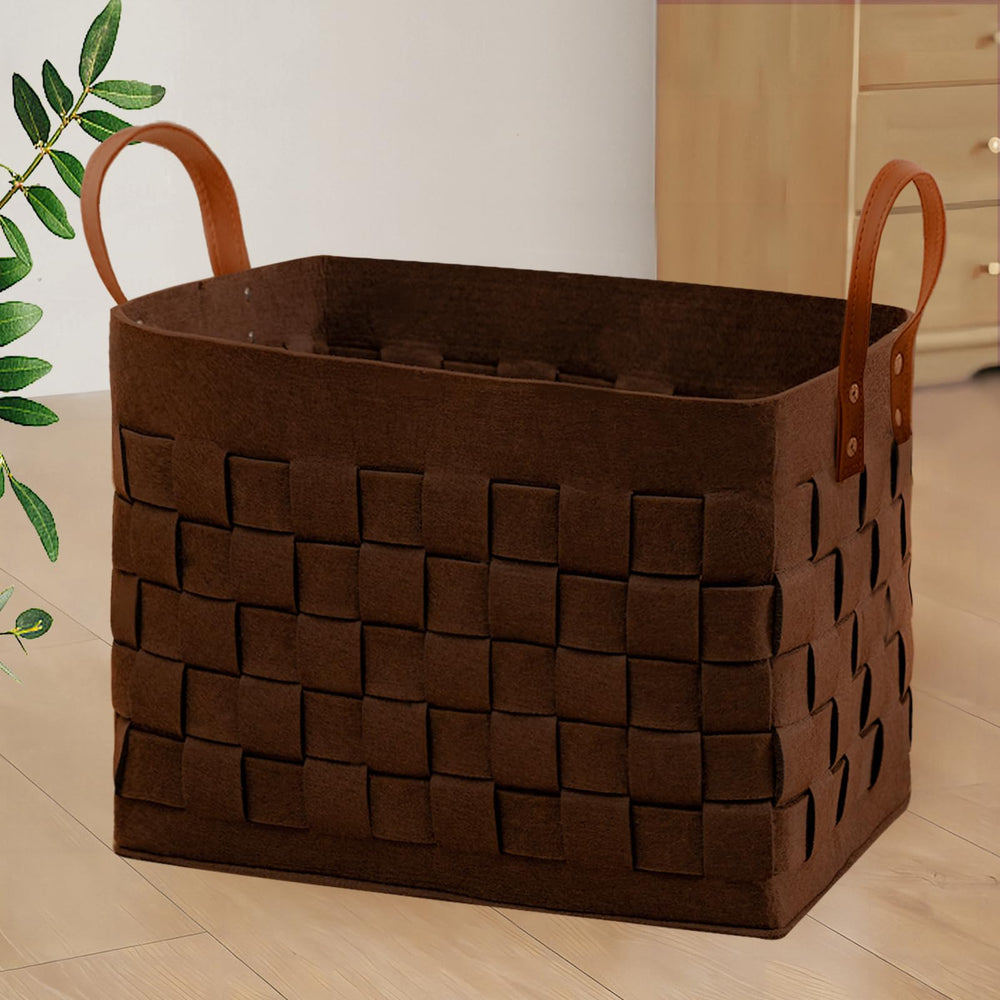 boldmonkey laundry basket 16.5x13x13 view highlights large capacity for blankets and toys