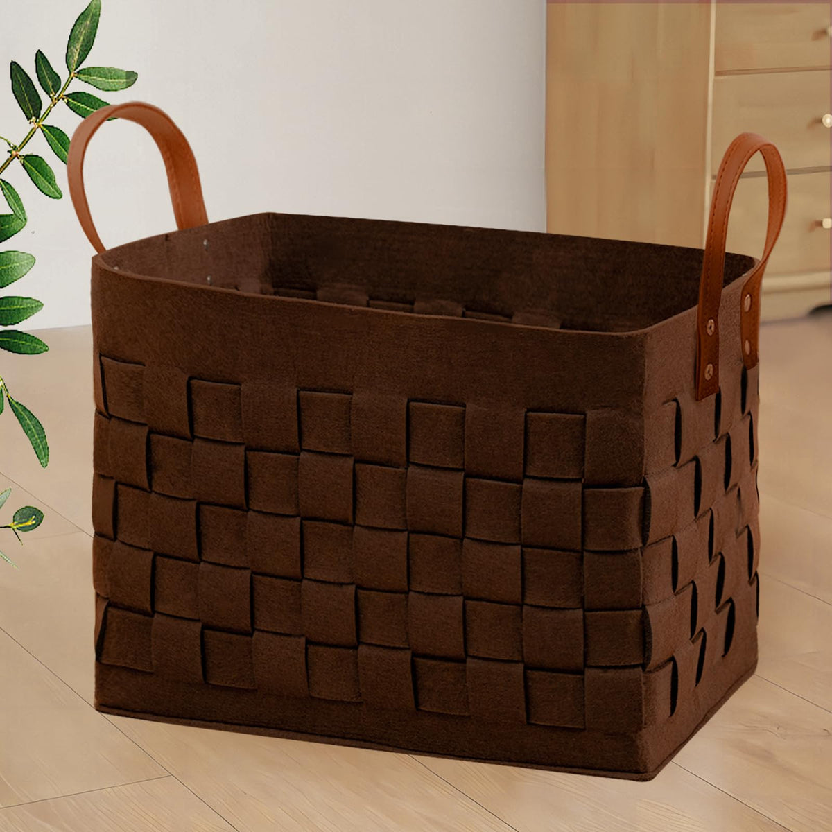 boldmonkey laundry basket 16.5x13x13 view highlights large capacity for blankets and toys