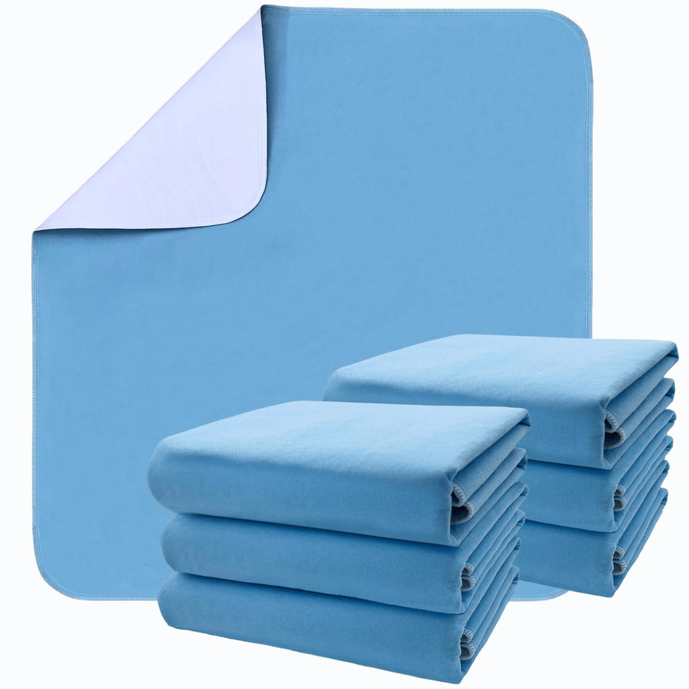 BOLESHU bed pad 34x36 flat view protects bedding and is reusable.